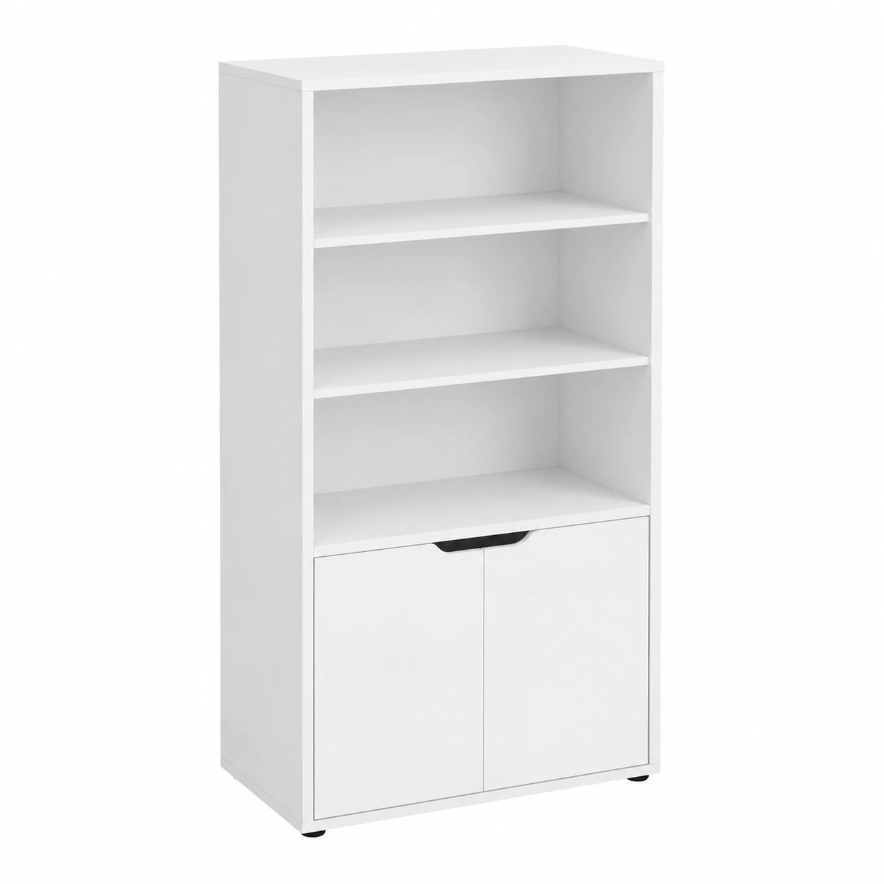Estantería Blanca Multifuncional con Puertas y Baldas 120x60x29 cm
