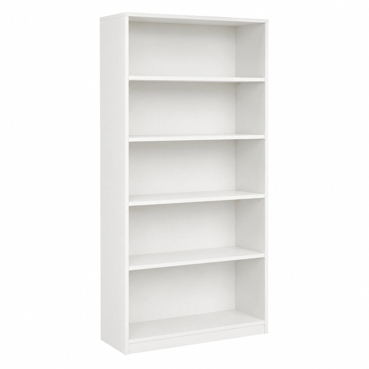Estantería de Madera Blanca 80x30x189cm para Almacenaje y Libros