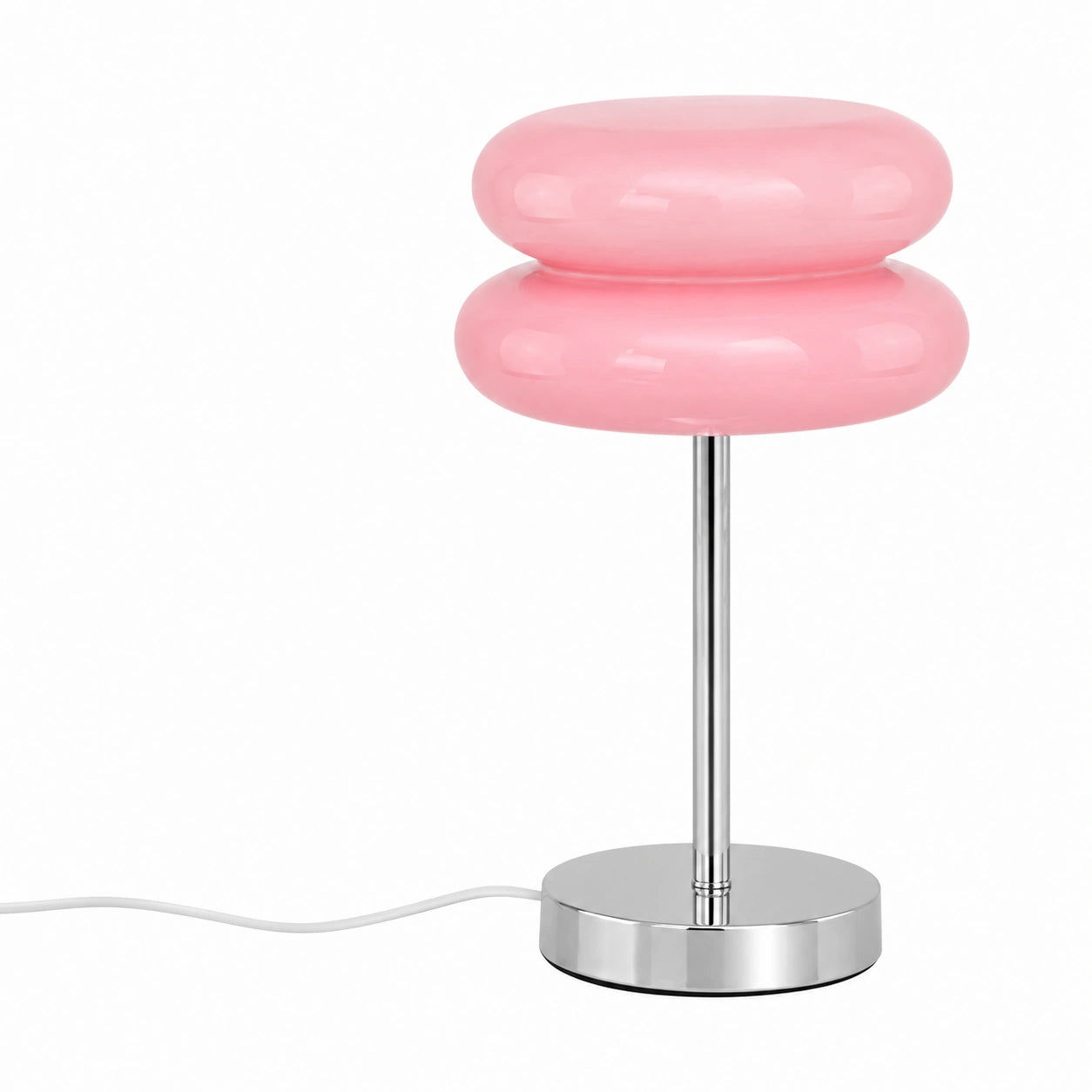 Lámpara de Mesa Decorativa MagiDeal Estilo Medieval en Forma de Hongo, Rosa