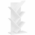 Estantería de Árbol Blanca 60 cm para Libros en Salón u Oficina