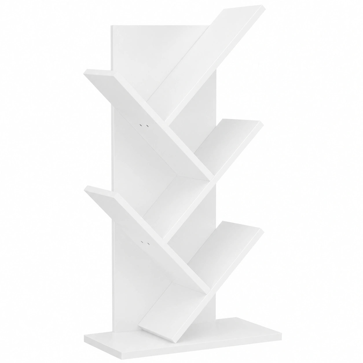 Estantería de Árbol Blanca 60 cm para Libros en Salón u Oficina