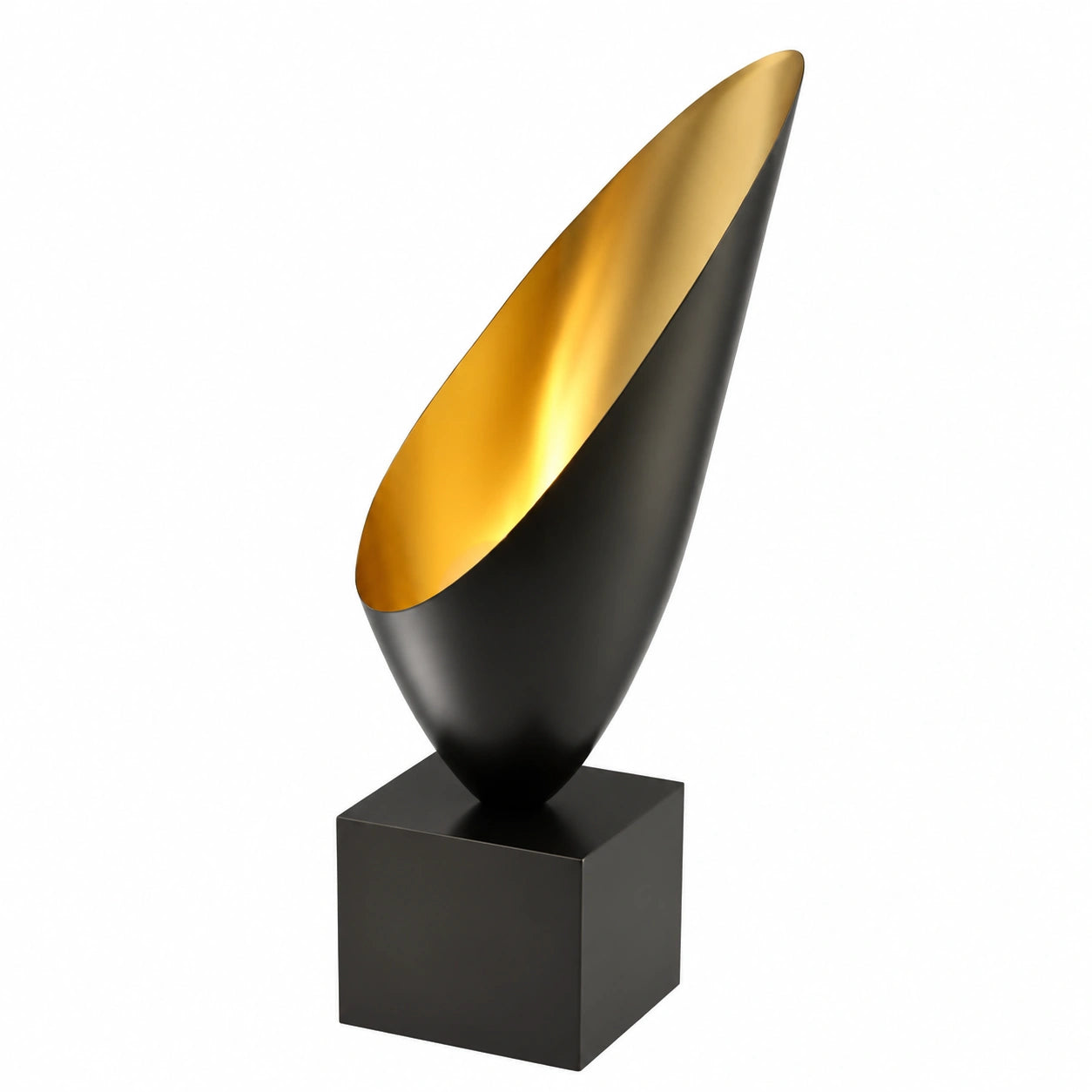 Lámpara de Mesa de Lujo Casa Padrino Bronce y Oro con Base de Granito