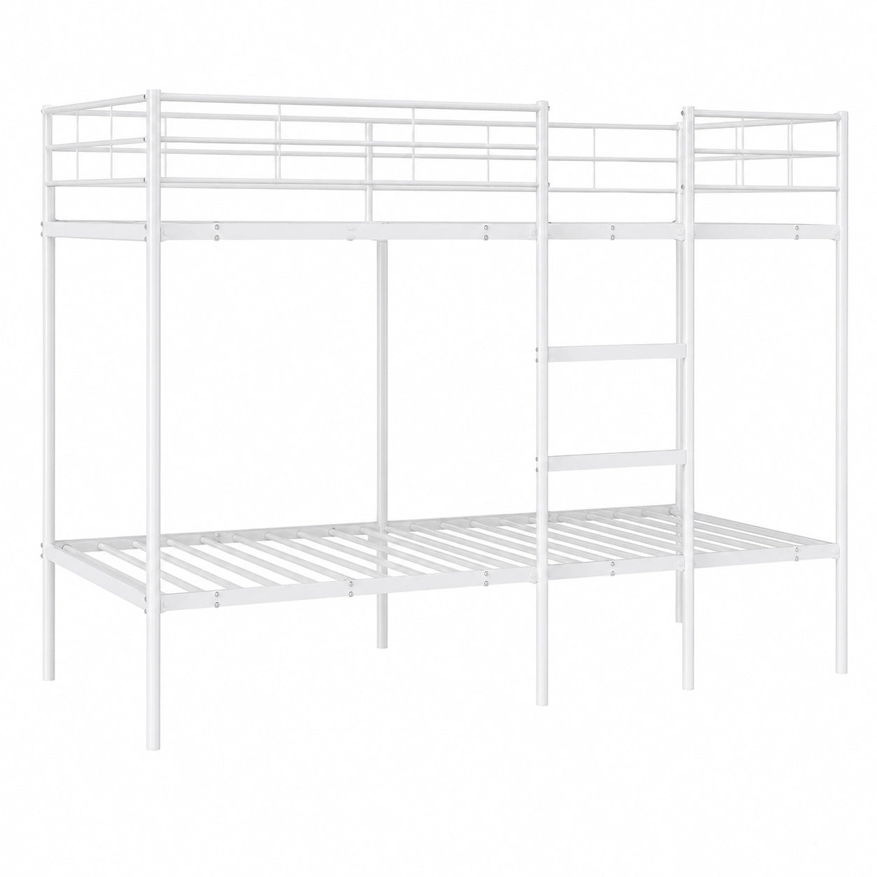 Cama Litera de Acero Blanco 75x190 cm sin Colchón