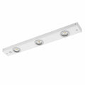 Lámpara LED de Cocina EGLO Kob, Luz Bajo Mueble con 3 Focos y Interruptor, Blanco Cálido