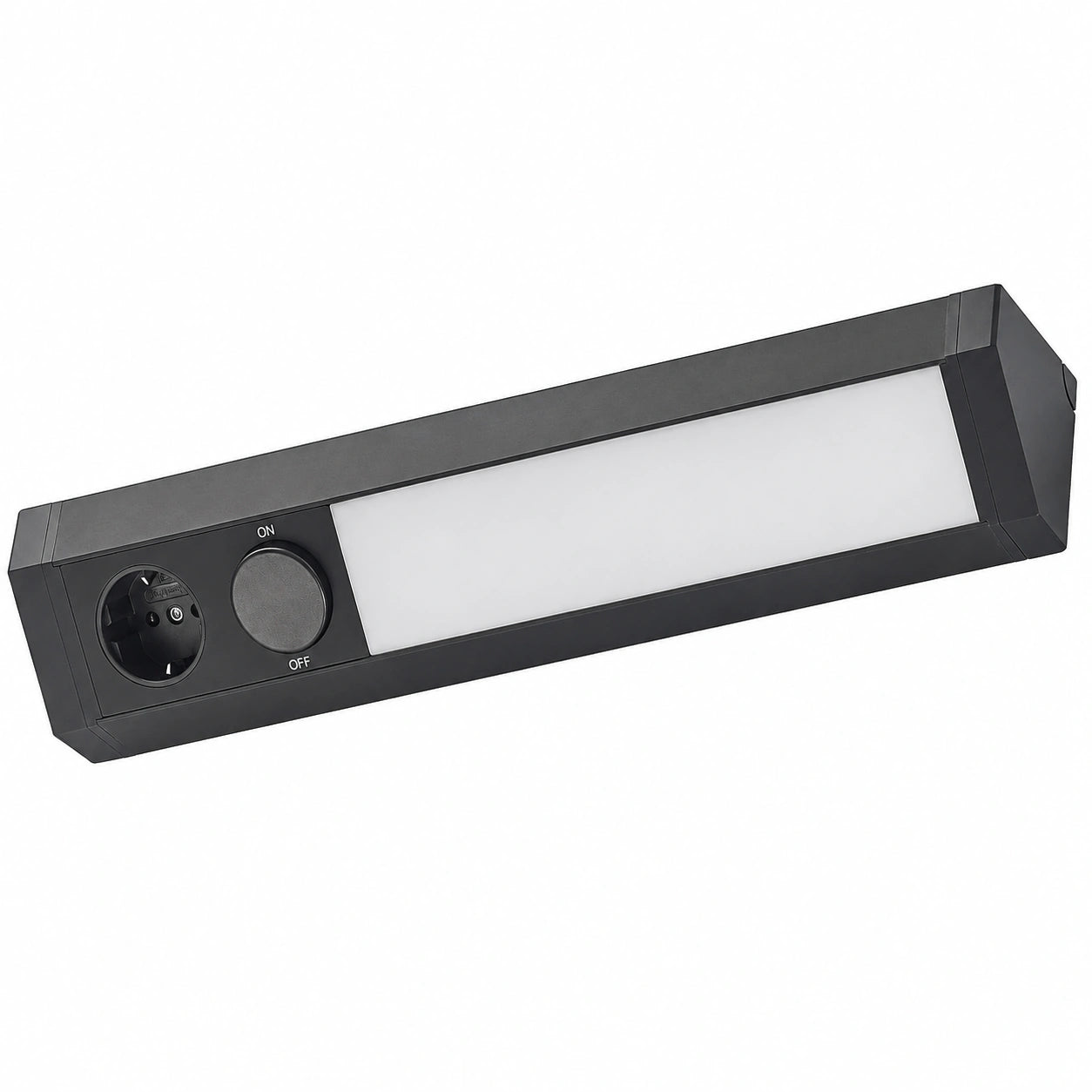 Lámpara LED Bajo Armario Mitari Negro de Aluminio para Salón y Comedor