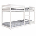 Cama Litera de Pino Blanco Macizo 90x190 cm para Jóvenes
