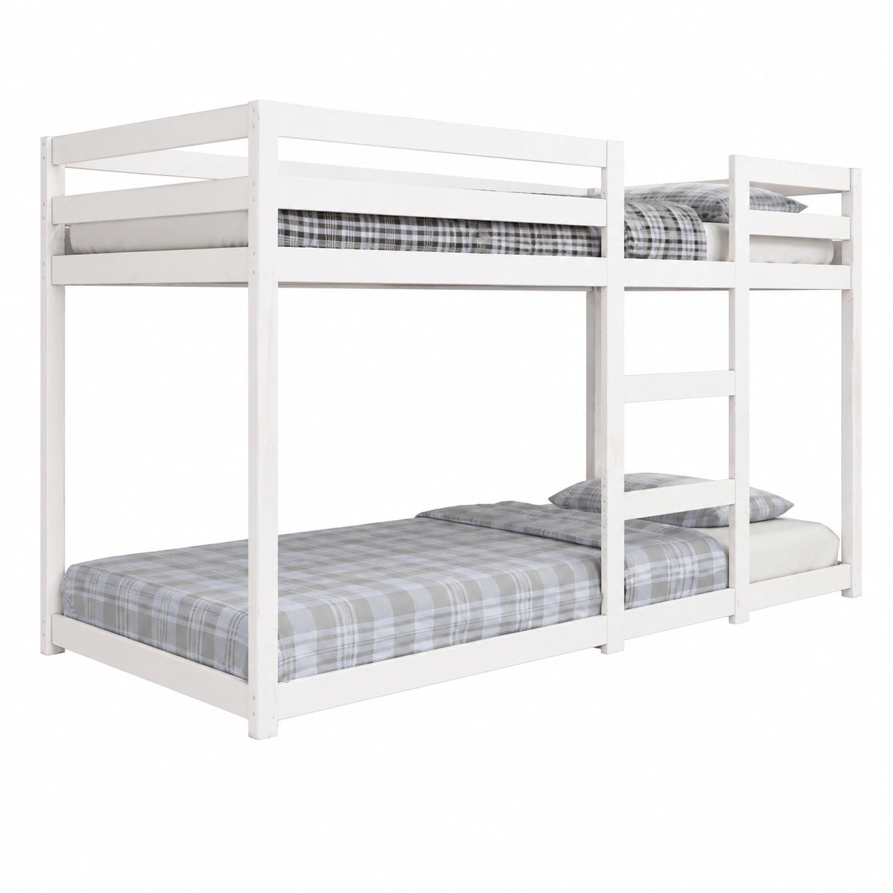Cama Litera de Pino Blanco Macizo 90x190 cm para Jóvenes