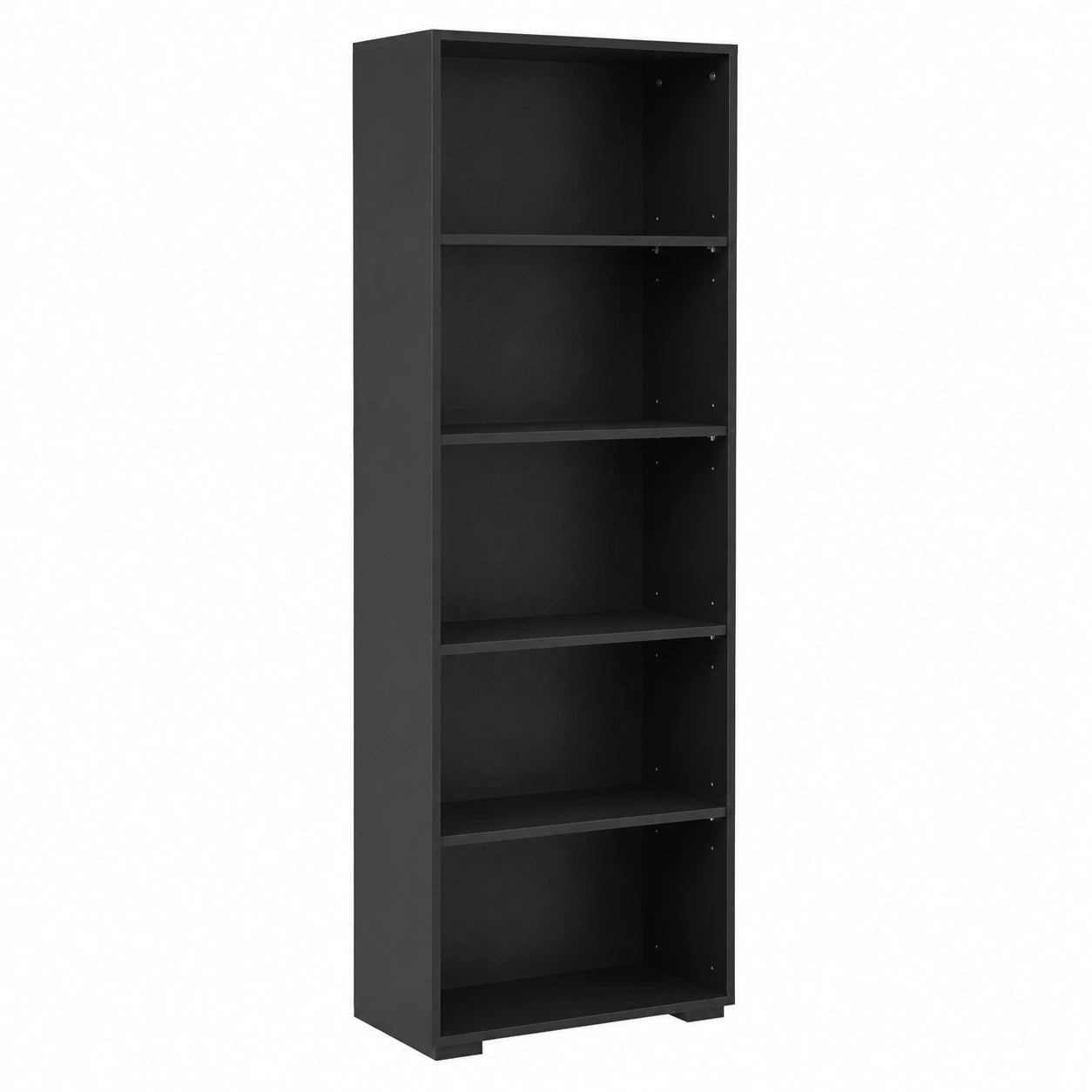 Estantería de Madera con 5 Compartimentos para Almacenaje y Libros - Color Negro