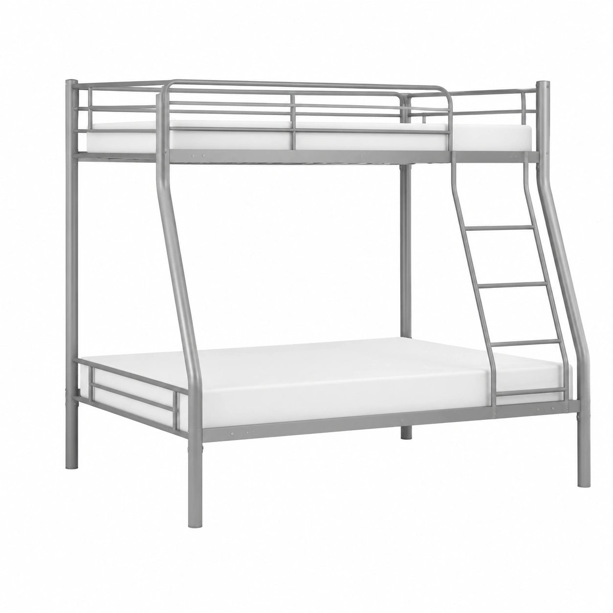 Litera Triple Gris con Camas Matrimonio y Individual 90x190/135x190