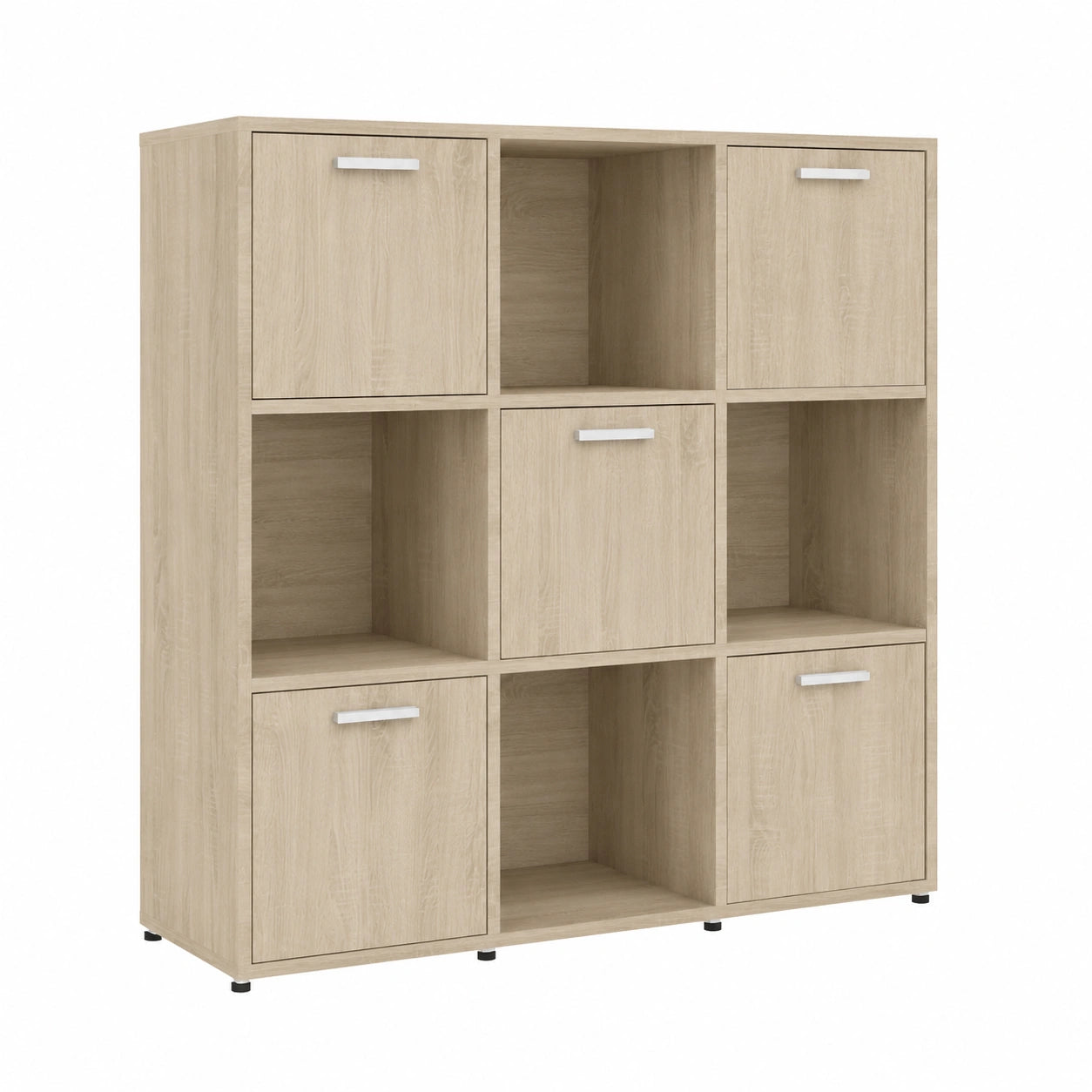 Estantería de Libros de Madera Roble Sonoma para Oficina 90x30x90 cm