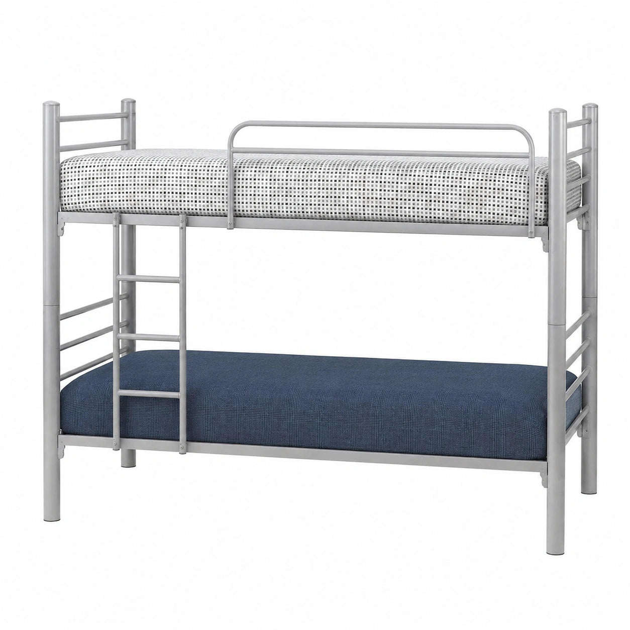 Cama Divisible Moderna de Metal Plata 80x180 cm - Befara Ceres