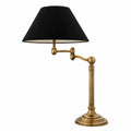 Lámpara de Mesa Vintage de Latón con Brazo Oscilante 27x50x90 cm - Estilo de Lujo