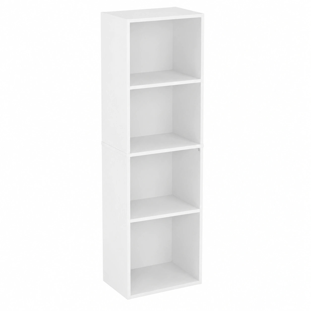 Estantería de Madera Blanca Oxford de 5 Cubos para Oficina y Hogar