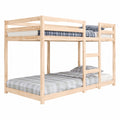 Litera de Madera para Jóvenes 90x190 cm con Escalera Natural