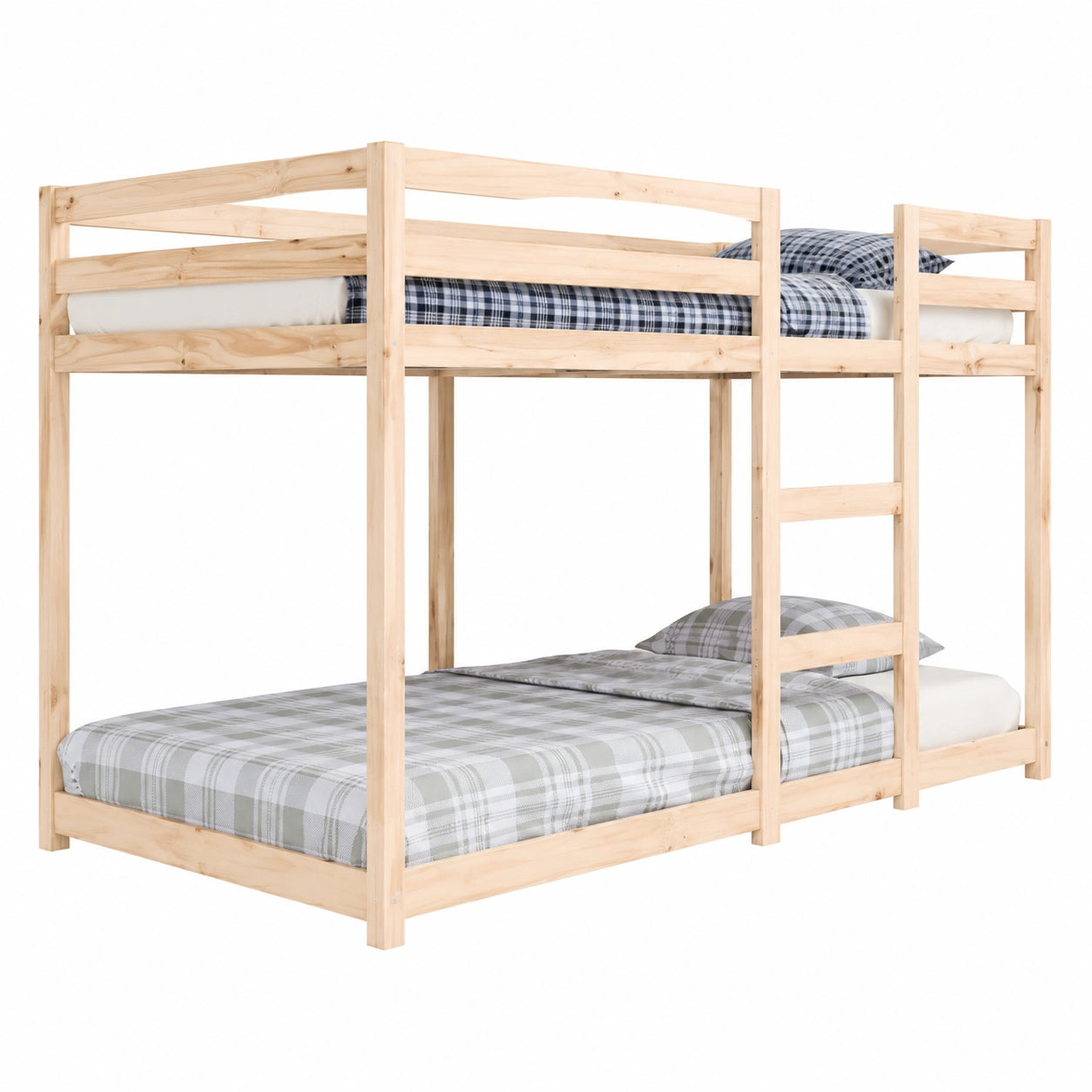 Litera de Madera para Jóvenes 90x190 cm con Escalera Natural