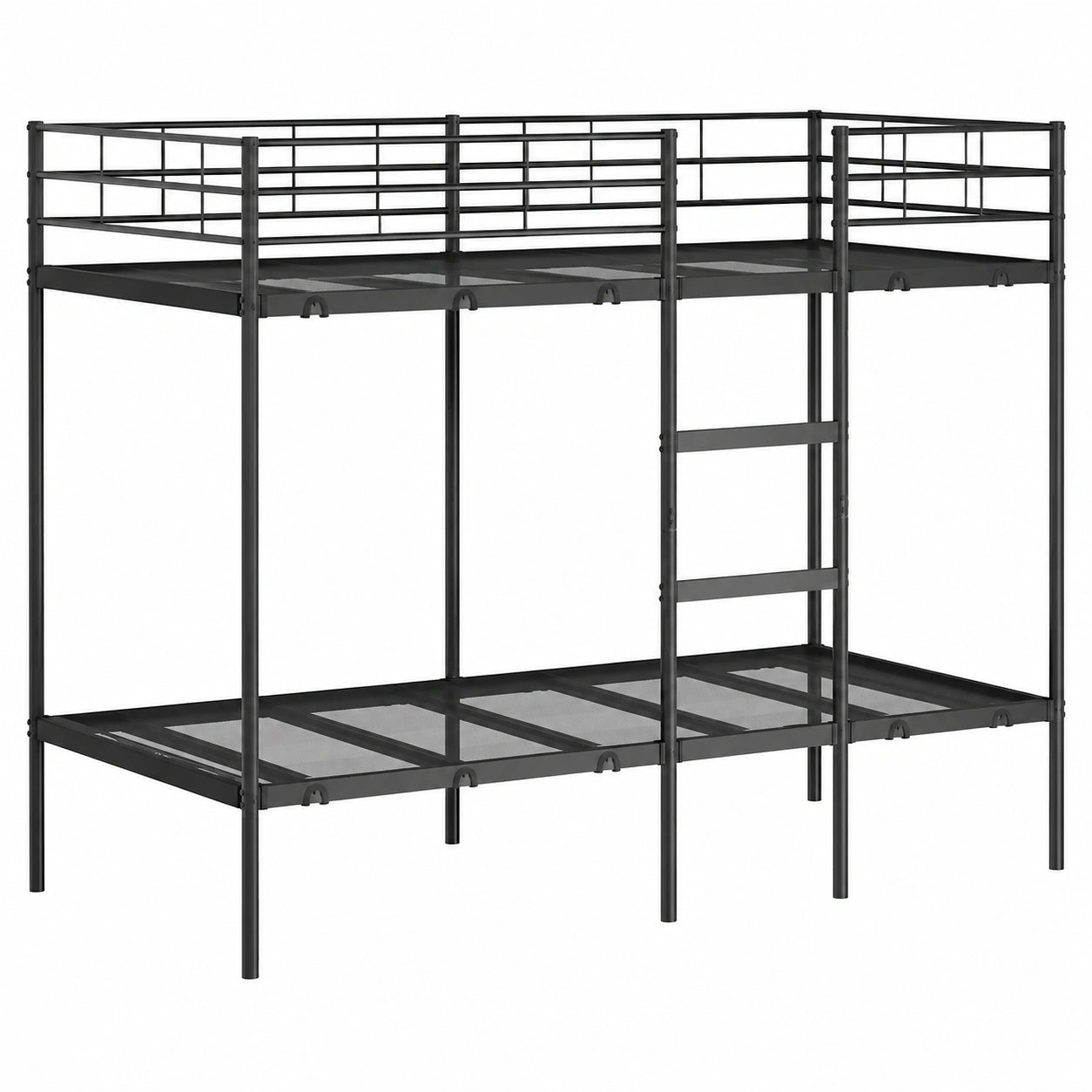 Litera de Metal Negra sin Colchón 90x190 cm para Dormitorio