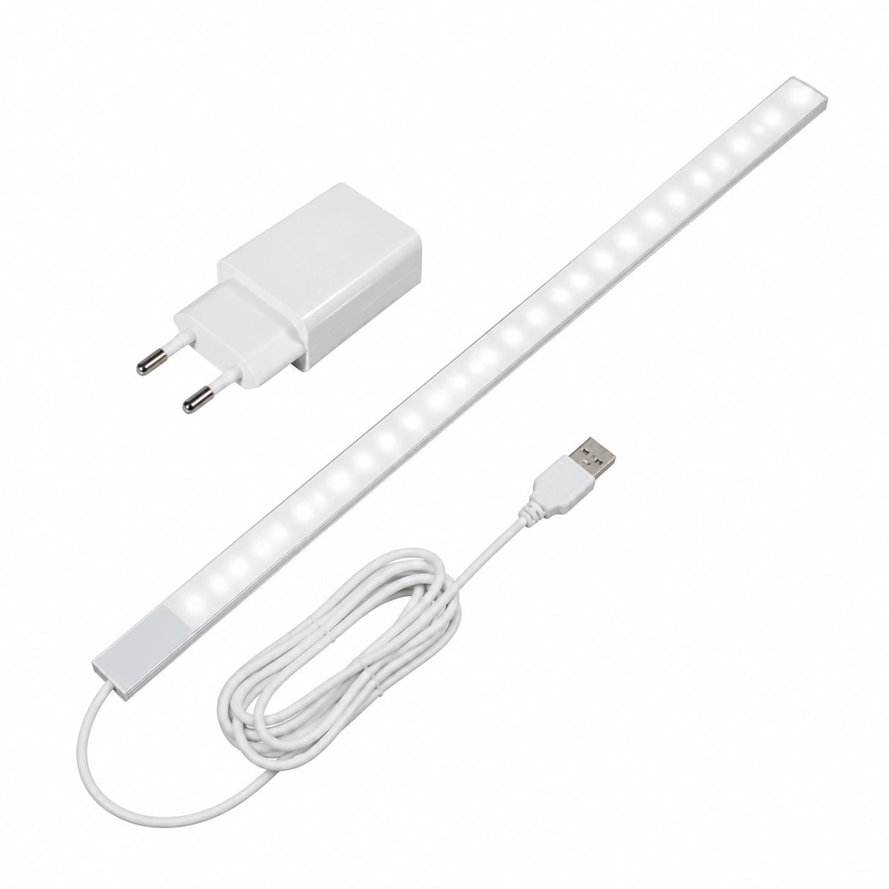 Lámpara LED Regulable 43cm con Sensor de Movimiento, Luz Blanca Fría 6000K para Muebles de Cocina