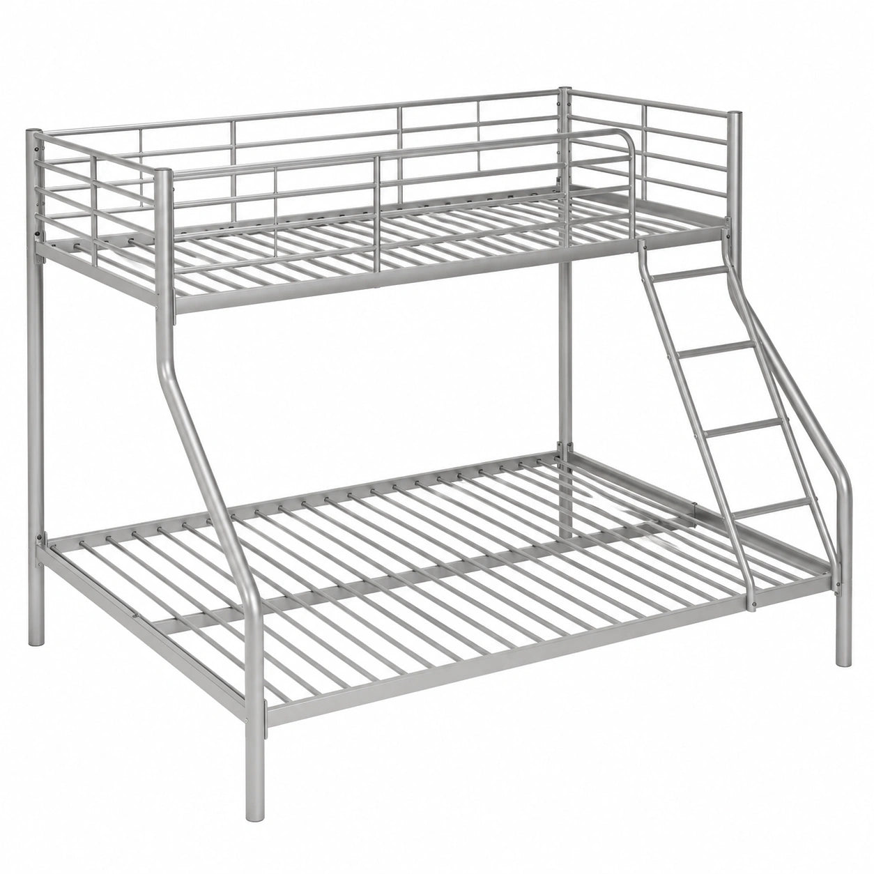 Cama Matrimonial Palace de Metal Resistente para 3 Plazas - Color Plata