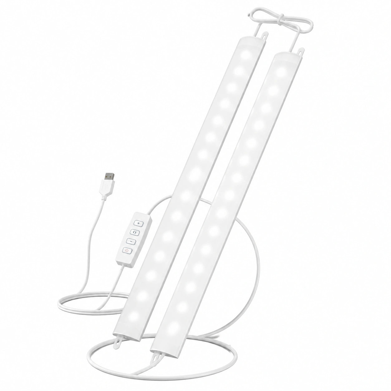 Lámpara LED de cocina ultradelgada, ajustable, 2x30 cm, 400 lm, con interruptor, 3 temperaturas de color