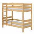 Cama litera de pino natural 80x180 cm, modelo Victor