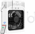 1200ml Aire Acondicionado Portatil con Mando, 5 en 1 Mini Aire Acondicionado, 3 Velocidades, 3 Modos de Nebulización, Luz de 7 Colores