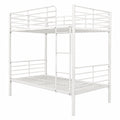 Cama Litera Metálica Blanca 90x190 con Diseño Moderno