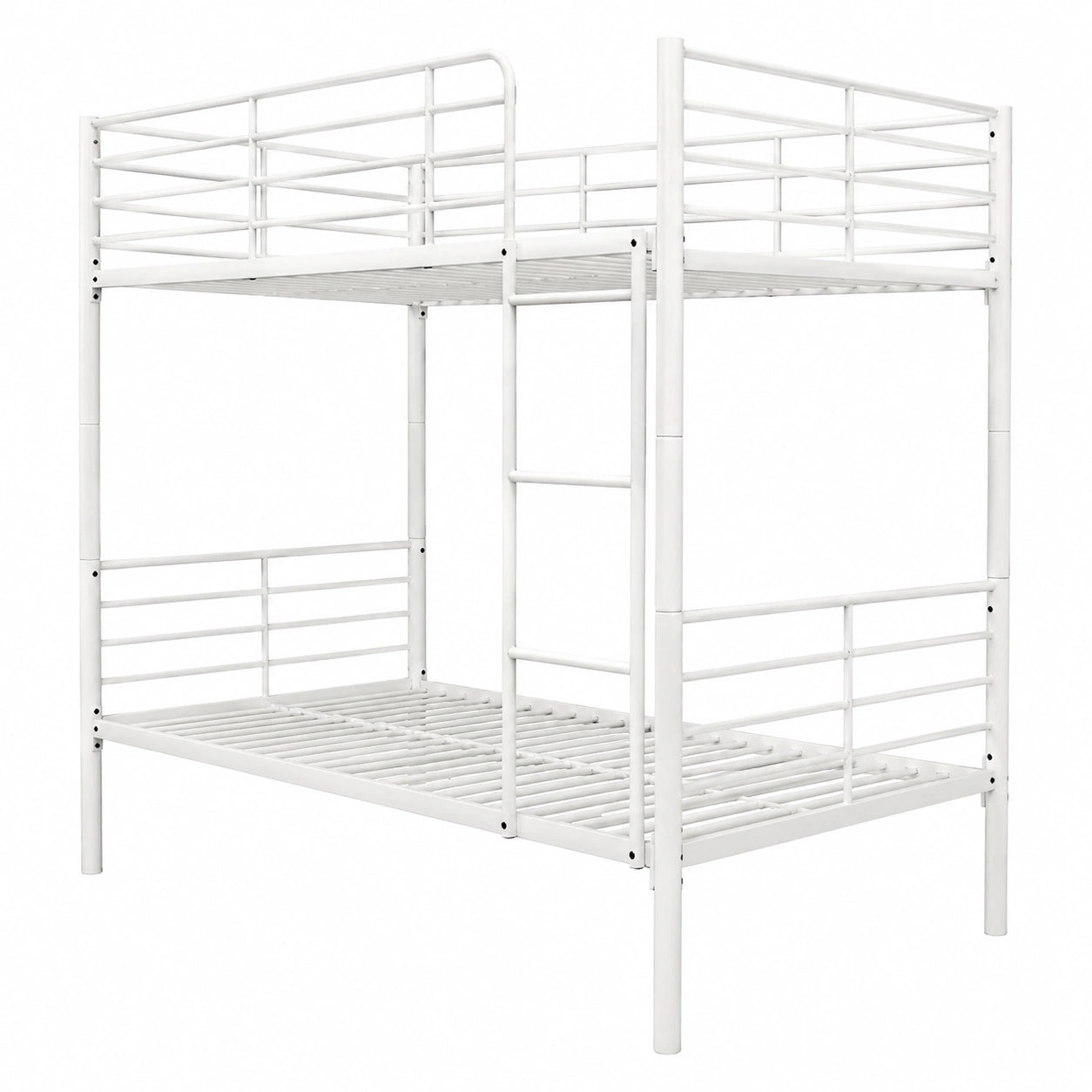 Cama Litera Metálica Blanca 90x190 con Diseño Moderno