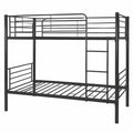 Cama Litera Metálica Everest de Shiito - Diseño Resistente y Espacial - 97 x 200 cm, Gris