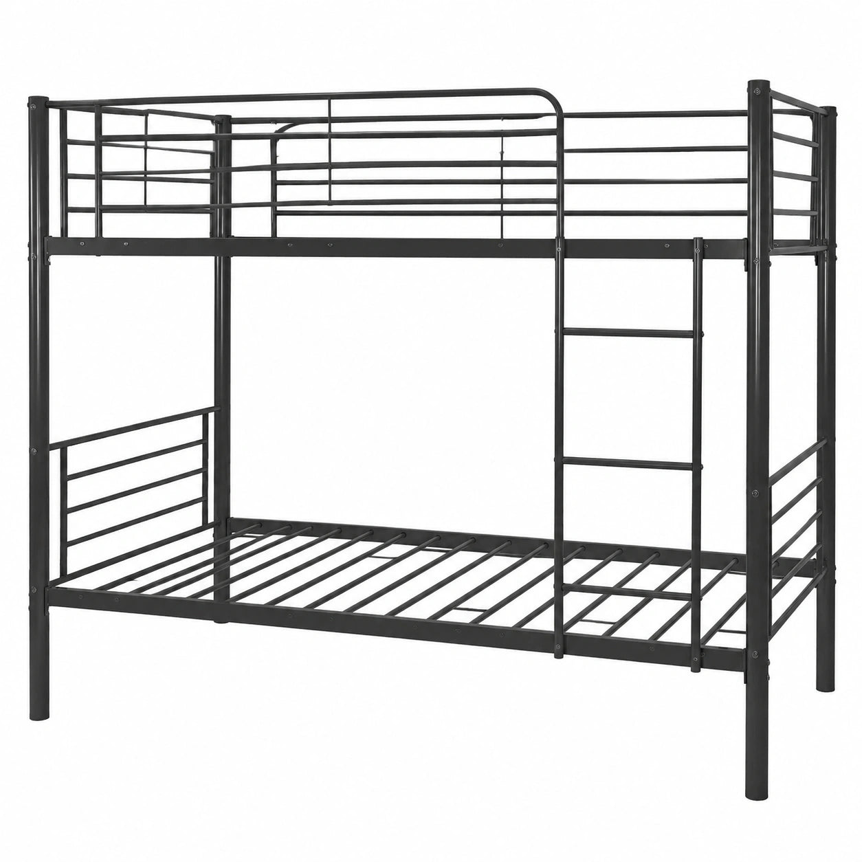 Cama Litera Metálica Everest de Shiito - Diseño Resistente y Espacial - 97 x 200 cm, Gris