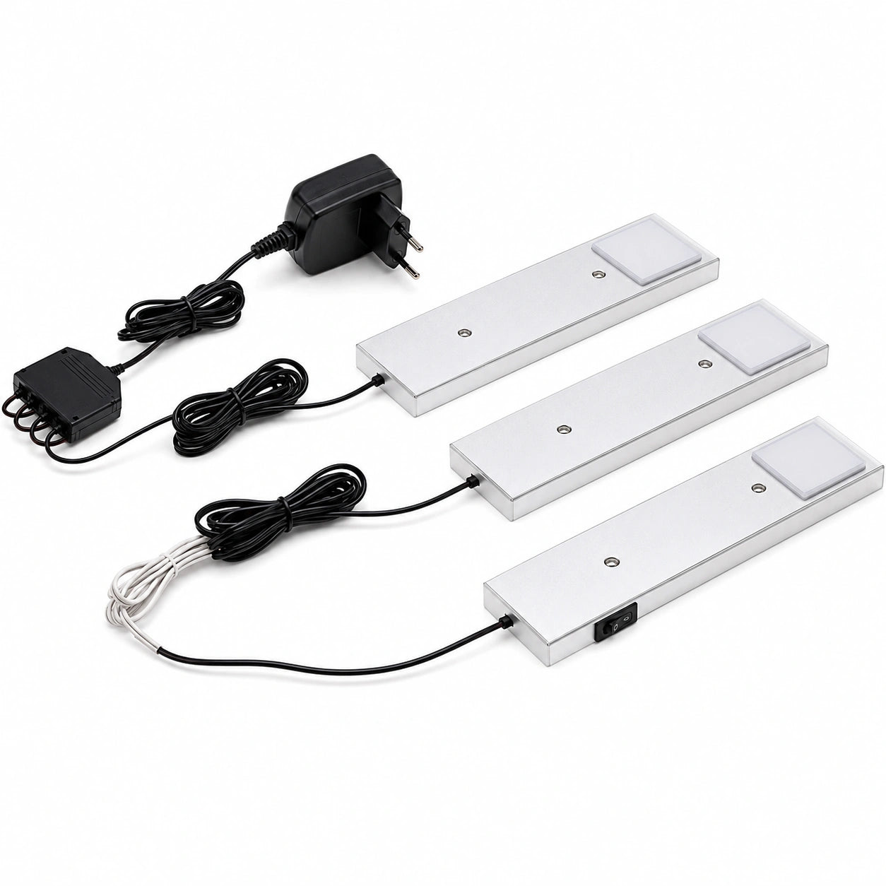 Lámparas LED Lindby Amaryll para Cocina, Modernas, Gris, Plástico, Juego de 3