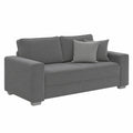 Sofá Loveseat de Pana Gris Oscuro de 140 cm