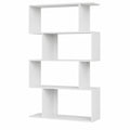 Estantería de pared WOLTU con 6 compartimentos, MDF blanco 60x23,5x160cm